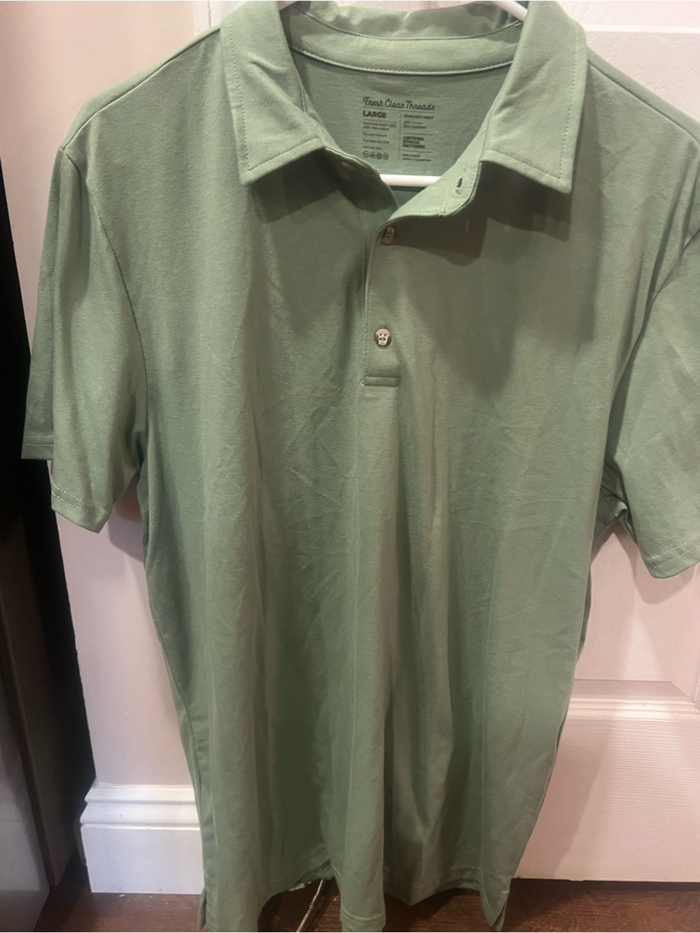 Fresh clean threads polo size large- new without tags